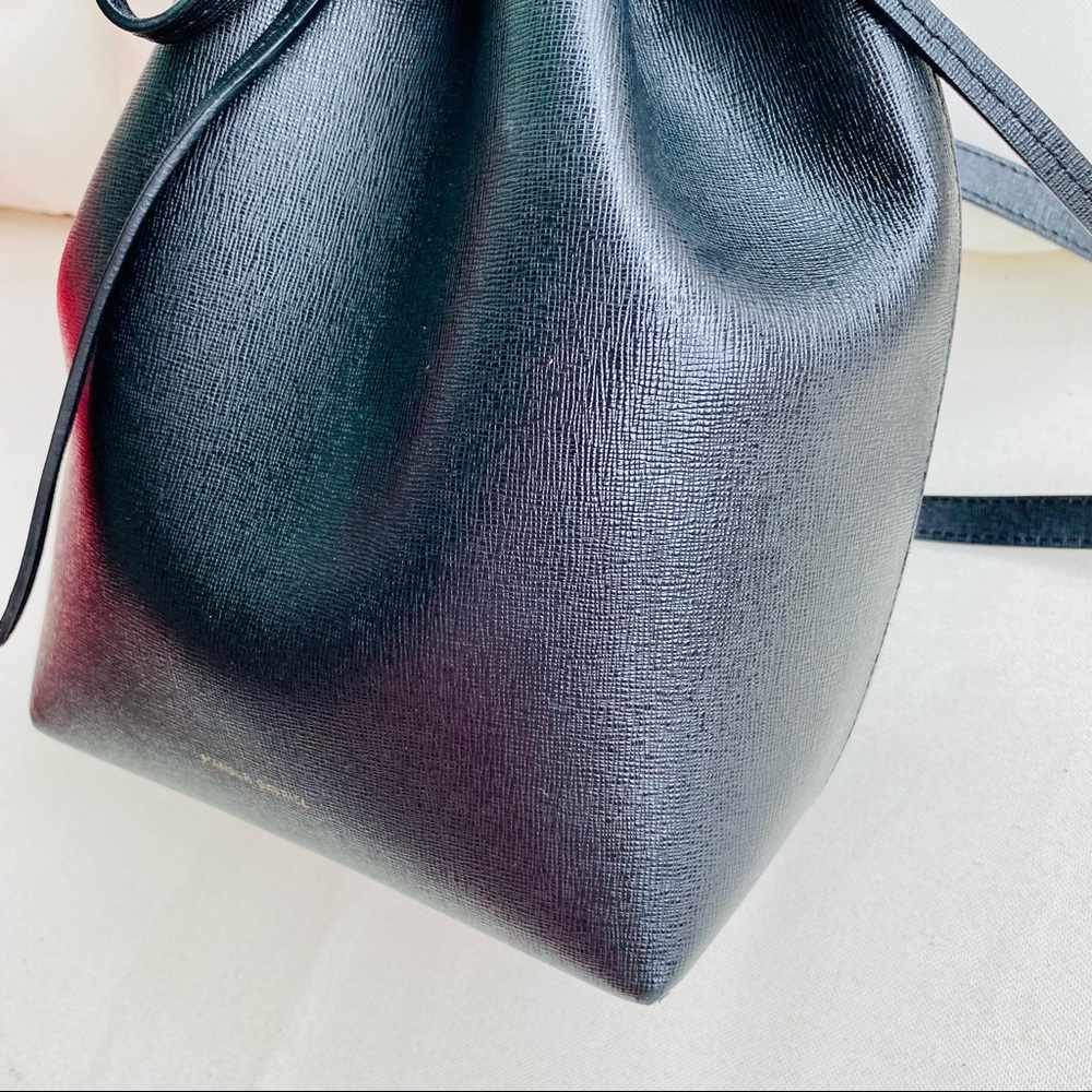 Mansur Gavriel Black Saffiano Mini Bucket Bag EUC - Picture 14 of 16